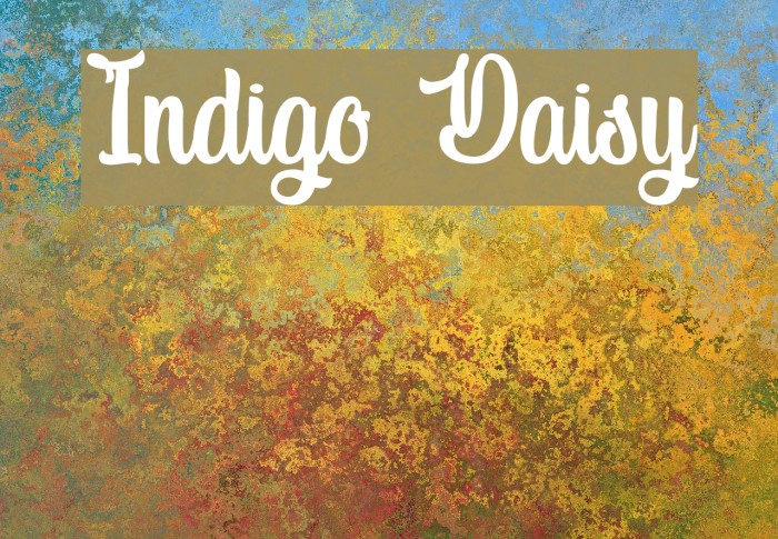 Indigo Daisy Font examples