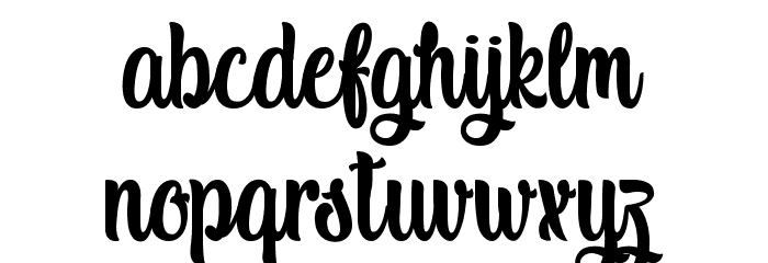 Indigo Daisy Font LOWERCASE