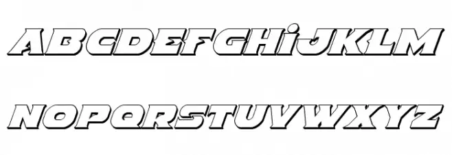 Indigo Demon 3D Italic  