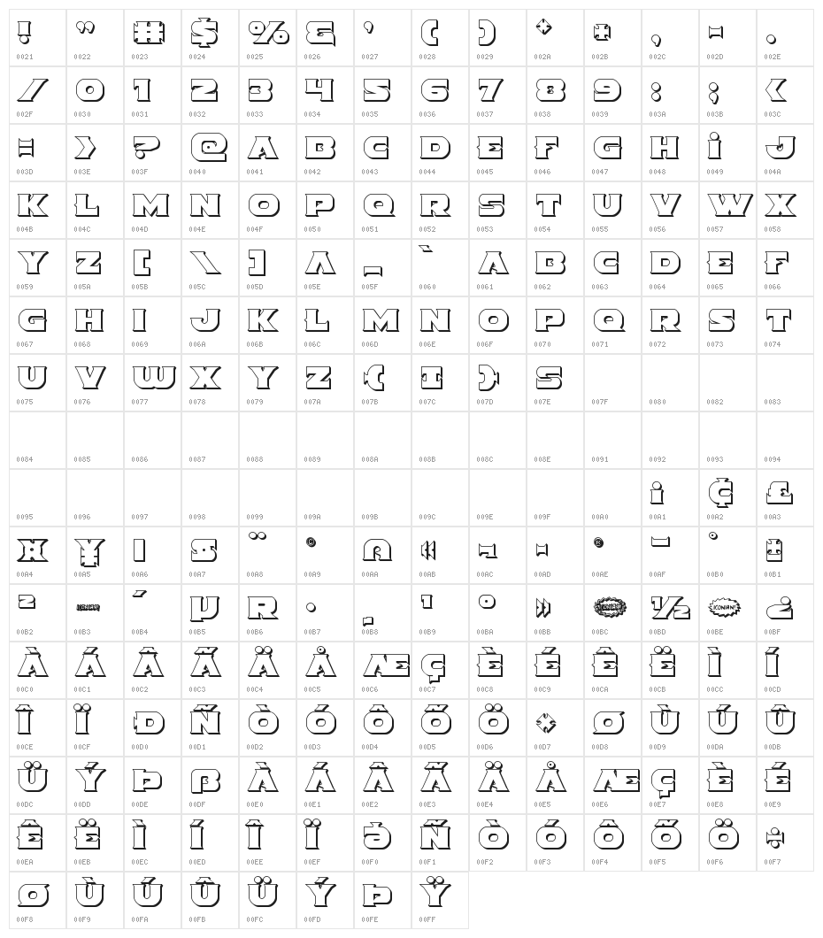 Indigo Demon 3D Character Map
