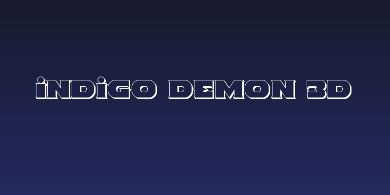 Indigo Demon 3D Social Header
