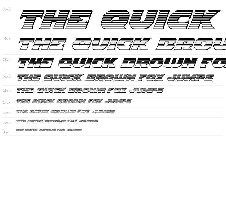 Indigo Demon Chrome Italic Waterfall