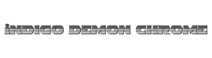 Indigo Demon Chrome Fonte