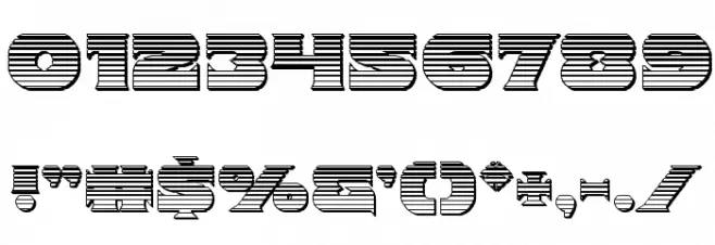 Indigo Demon Chrome Font OTHER CHARS