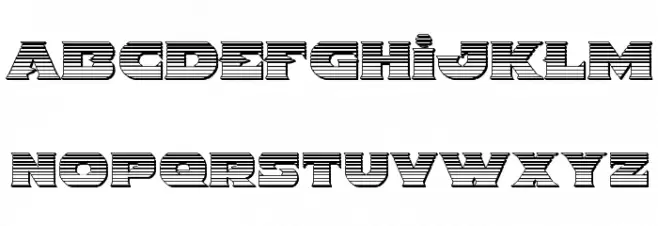 Indigo Demon Chrome Шрифта ВЕРХНИЙ