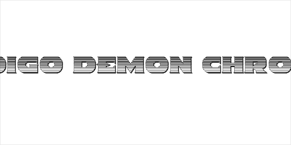 Indigo Demon Chrome Logo