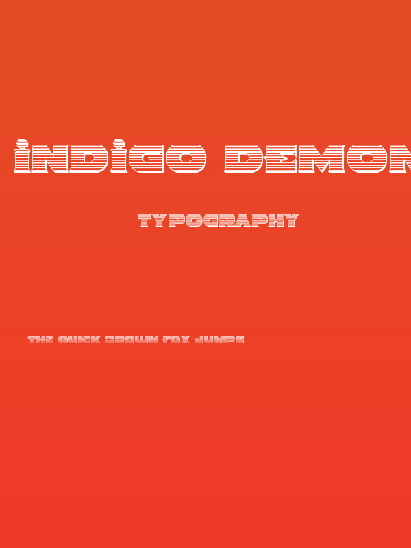 Indigo Demon Chrome Poster