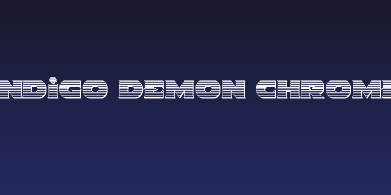 Indigo Demon Chrome Social Header