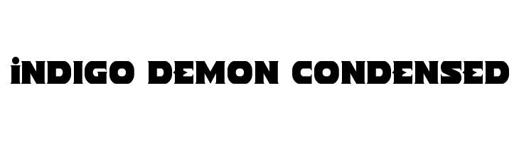 Indigo Demon Condensed Font