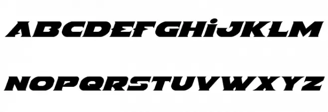Indigo Demon Expanded Italic Fonte MAIÚSCULAS