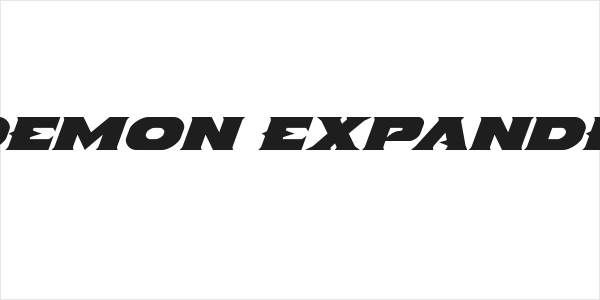Indigo Demon Expanded Italic Logo