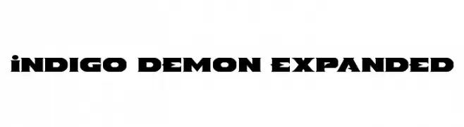 Indigo Demon Expanded  नि: शुल्क फ़ॉन्ट्स डाउनलोड