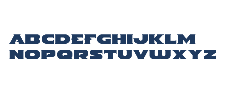 Indigo Demon Expanded Lowercase