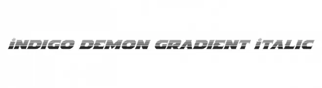 Indigo Demon Gradient Italic  baixar fontes gratis