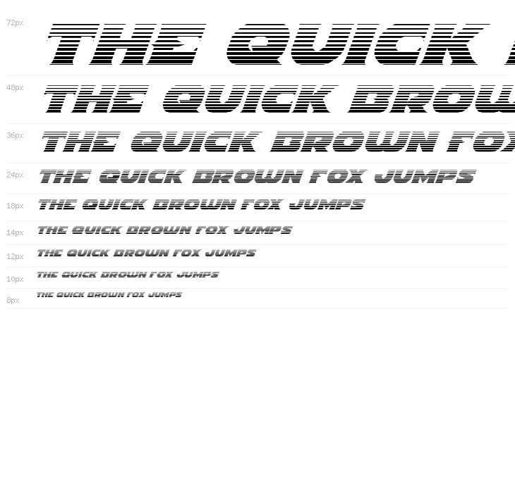 Indigo Demon Gradient Italic Waterfall