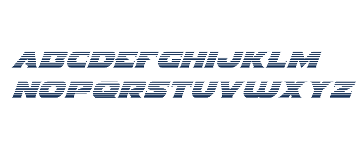 Indigo Demon Gradient Italic Lowercase