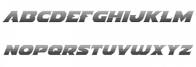 Indigo Demon Gradient Italic Шрифта строчной