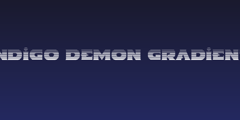 Indigo Demon Gradient Social Header