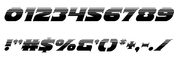 Indigo Demon Halftone Italic Font OTHER CHARS