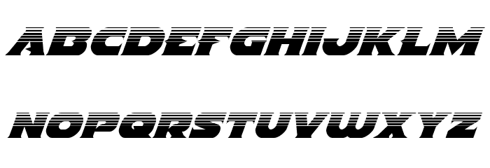 Indigo Demon Halftone Italic Font LOWERCASE