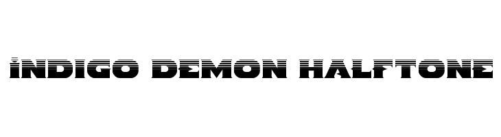 Indigo Demon Halftone  font caratteri gratis