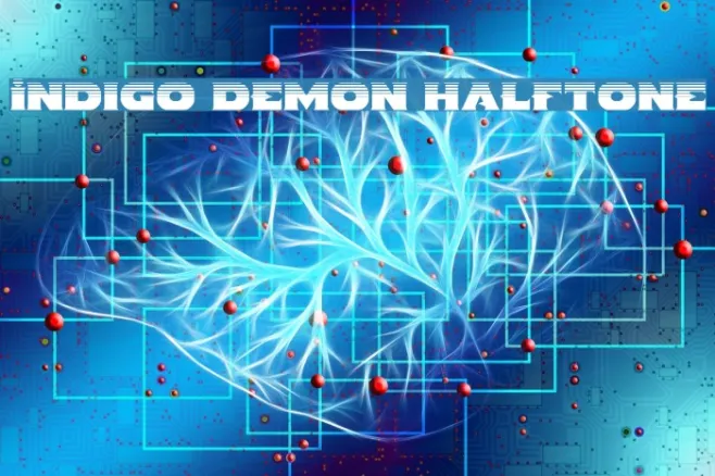 Indigo Demon Halftone Example 2