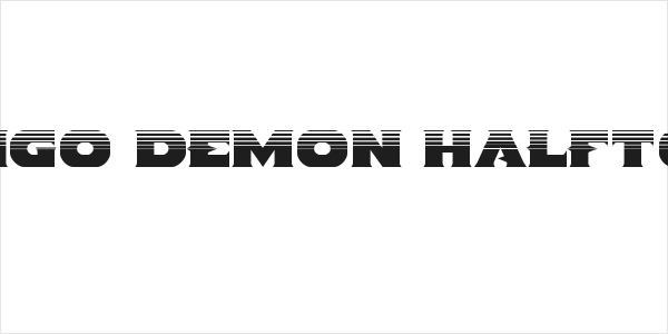 Indigo Demon Halftone Logo
