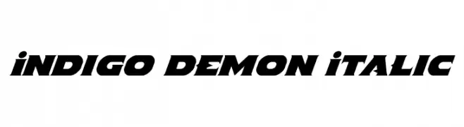 Indigo Demon Italic  baixar fontes gratis