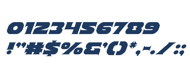 Indigo Demon Italic Other Characters