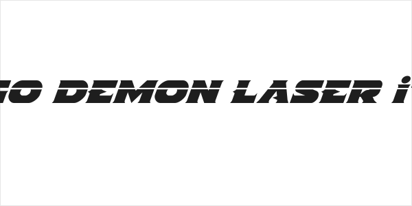 Indigo Demon Laser Italic Logo