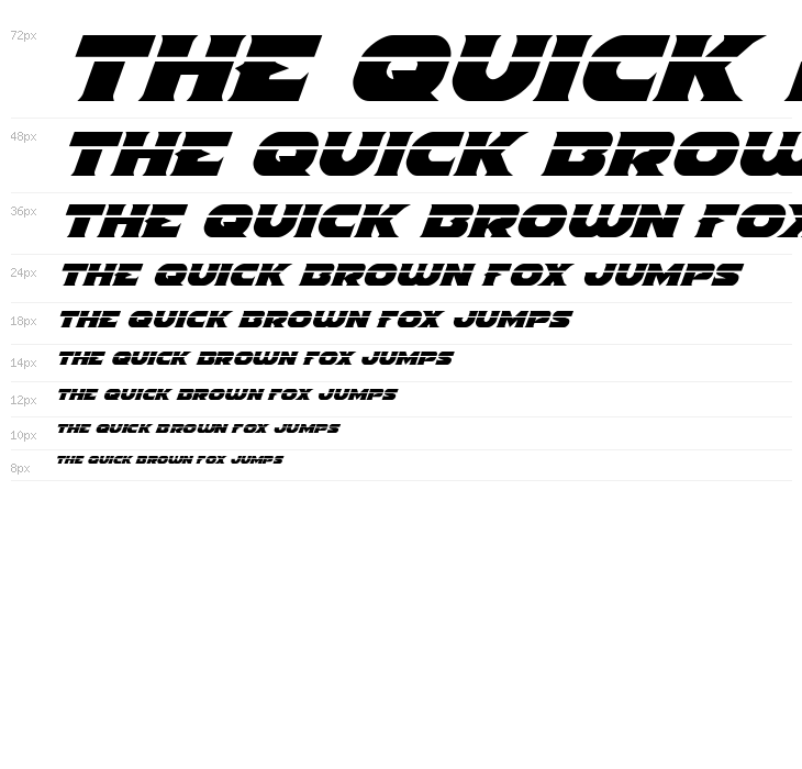 Indigo Demon Laser Italic Waterfall