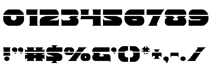 Indigo Demon Laser Font OTHER CHARS