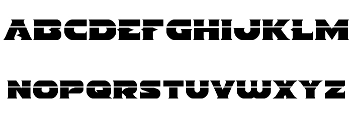 Indigo Demon Laser Font LOWERCASE