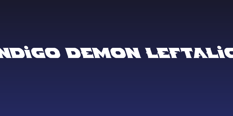 Indigo Demon Leftalic Social Header