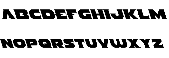 Indigo Demon Leftalic Font LOWERCASE