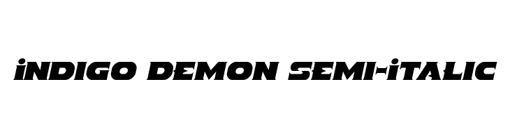 Indigo Demon Semi-Italic  font caratteri gratis