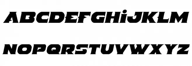 Indigo Demon Semi-Italic フォント 大文字