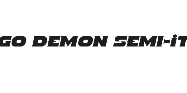 Indigo Demon Semi-Italic Logo