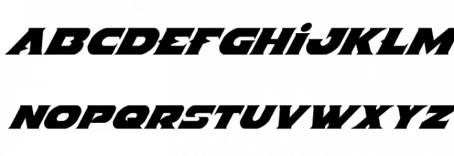 Indigo Demon Super-Italic Fuentes MAYÚSCULAS