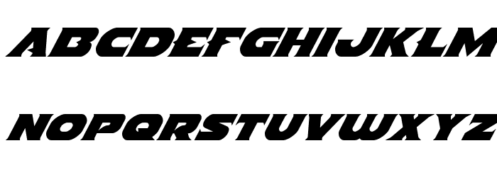 Indigo Demon Super-Italic Font LOWERCASE