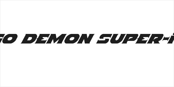 Indigo Demon Super-Italic Logo