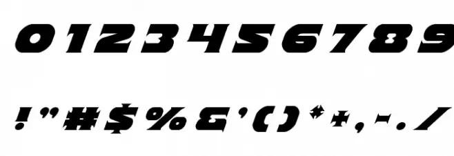 Indigo Demon Title Italic Font OTHER CHARS