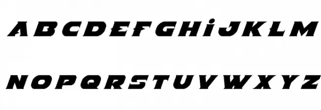Indigo Demon Title Italic 字体 大写