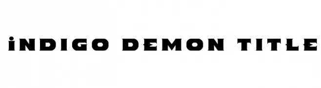 Indigo Demon Title  baixar fontes gratis