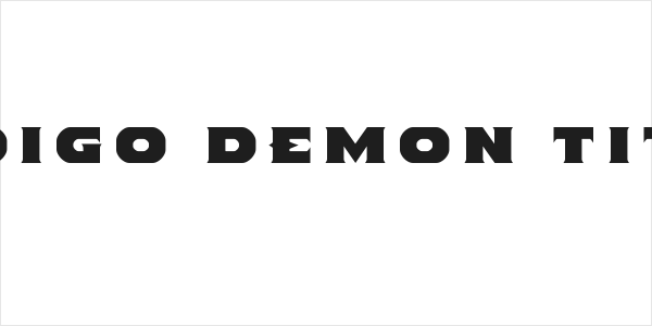 Indigo Demon Title Logo