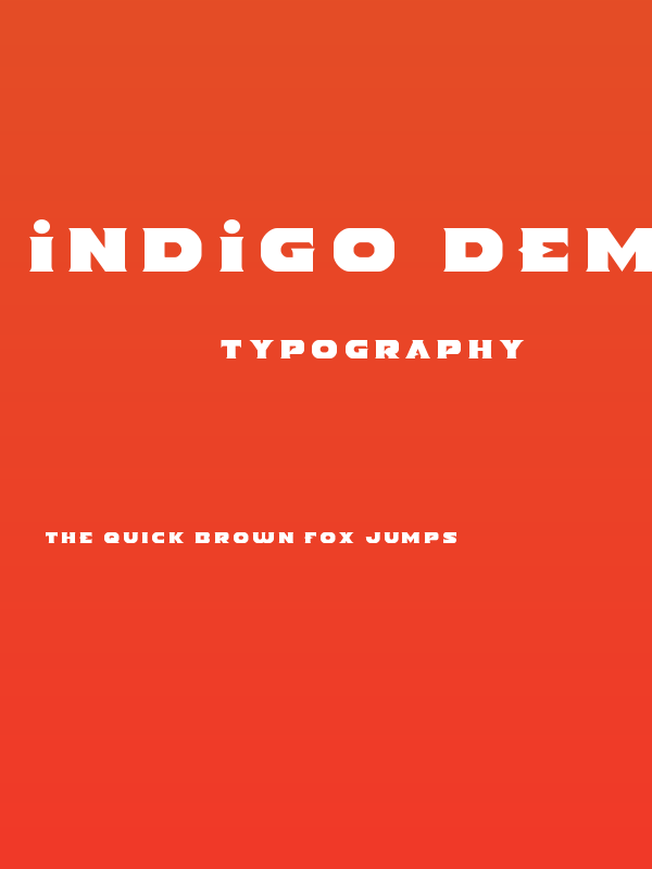 Indigo Demon Title Poster