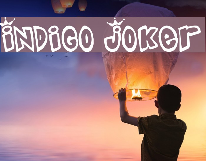Indigo Joker Font examples