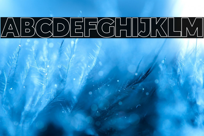 Indigo Outline Font Regular Example 2