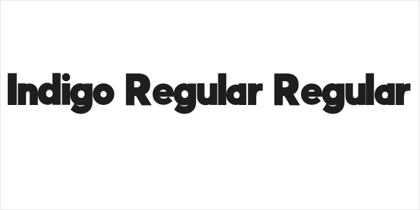 Indigo Regular Regular Logo