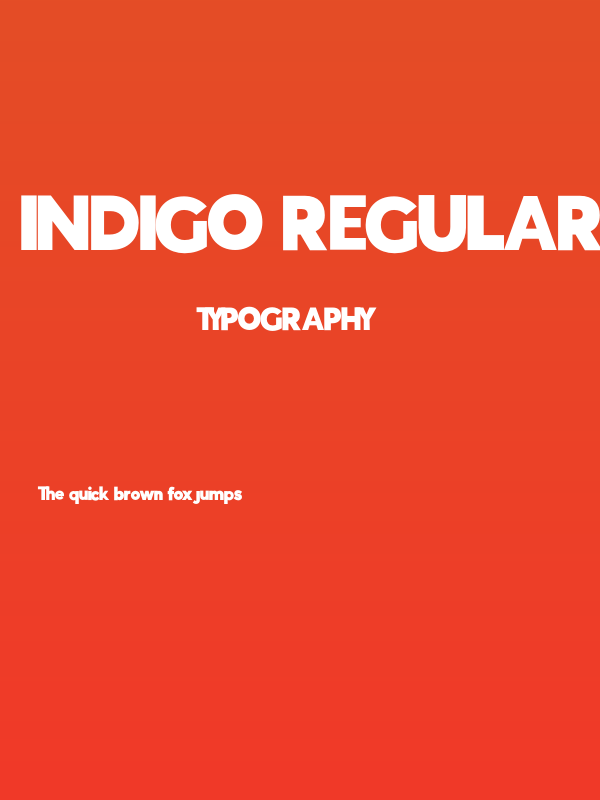 Indigo Regular Regular Poster